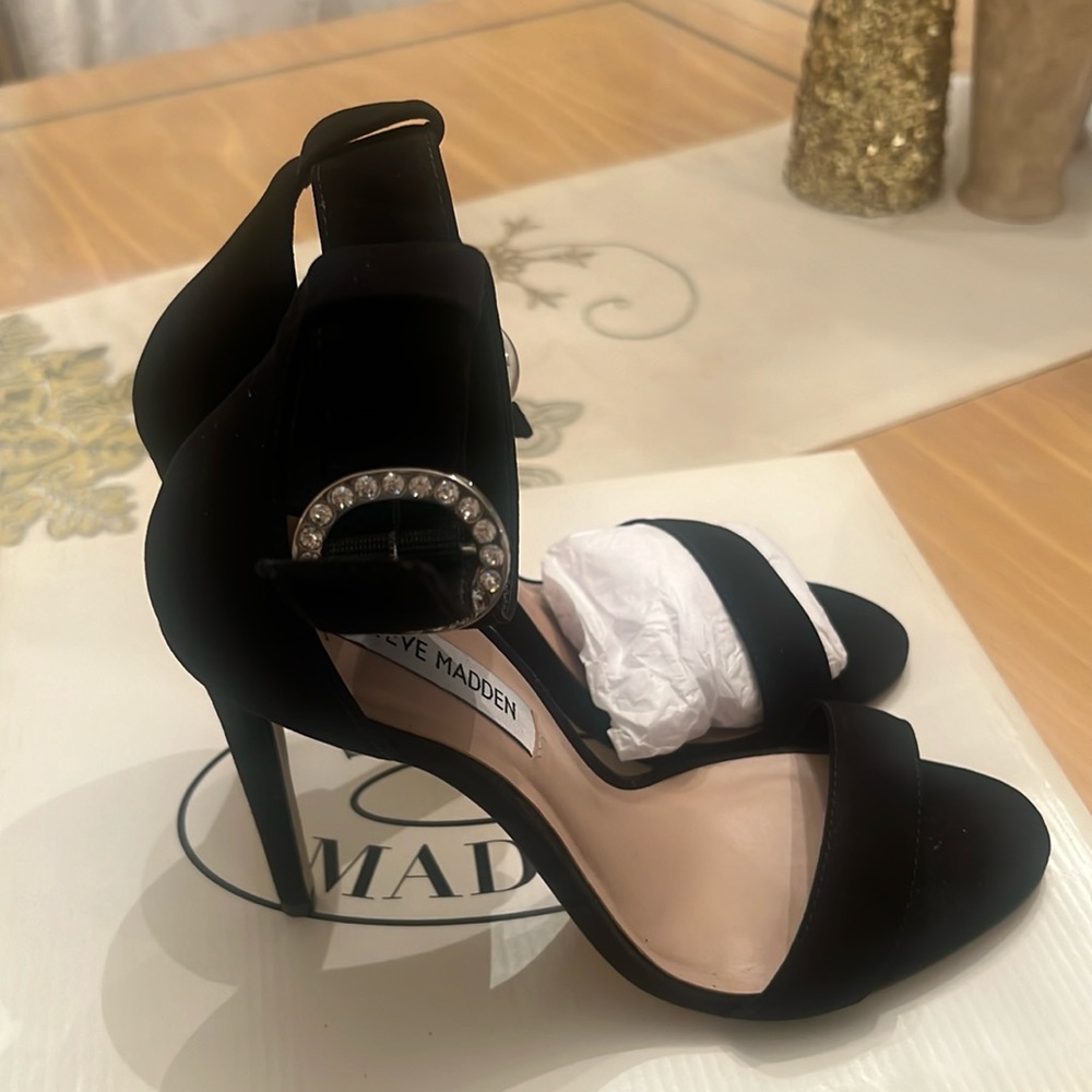 Steve Madden Suede Open Toe Heel